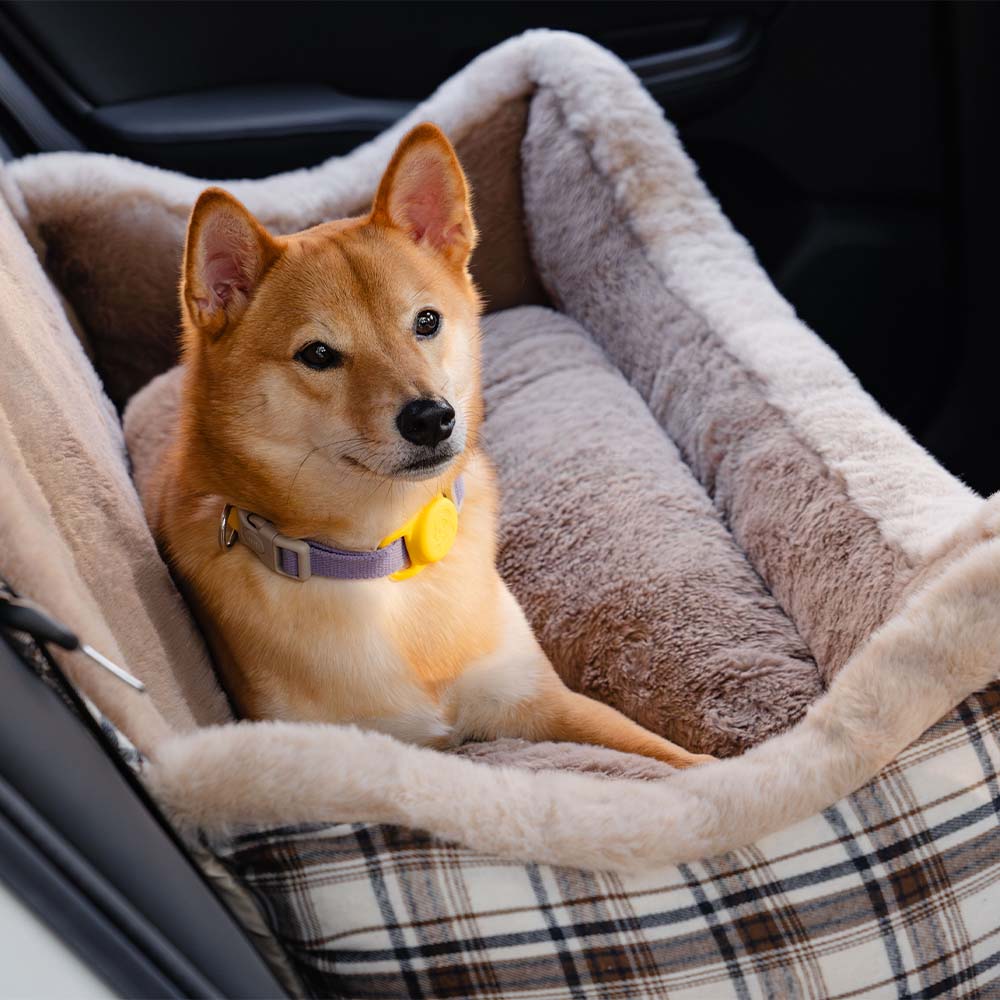 Cama de pet para carro, clássico e fofo, mantenha seu pet seguro