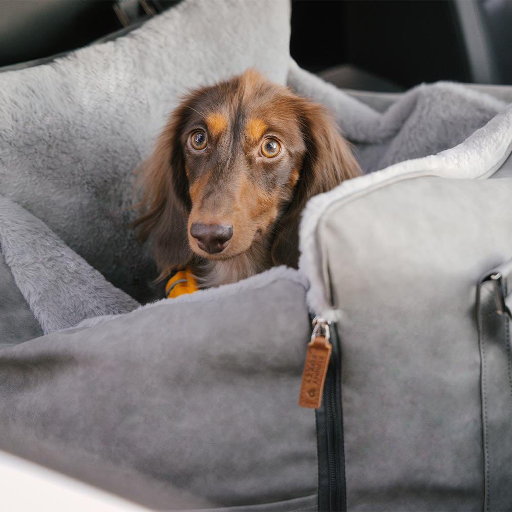 Cama de pet para carro, fofo, seguro e antiderrapante