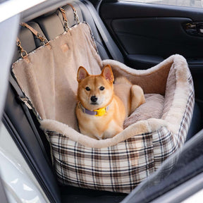 Cama de pet para carro, clássico e fofo, mantenha seu pet seguro