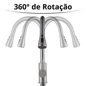 Torneira Cozinha Gourmet Extensível Flexível