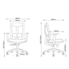 Essential Preta - Cadeira Ergonômica de Escritório