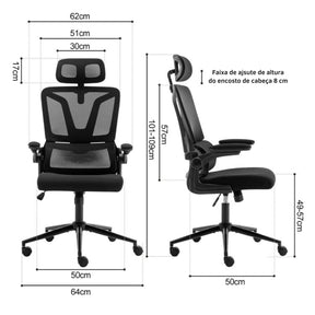 BW Prime - Cadeira Ergonômica de Escritório