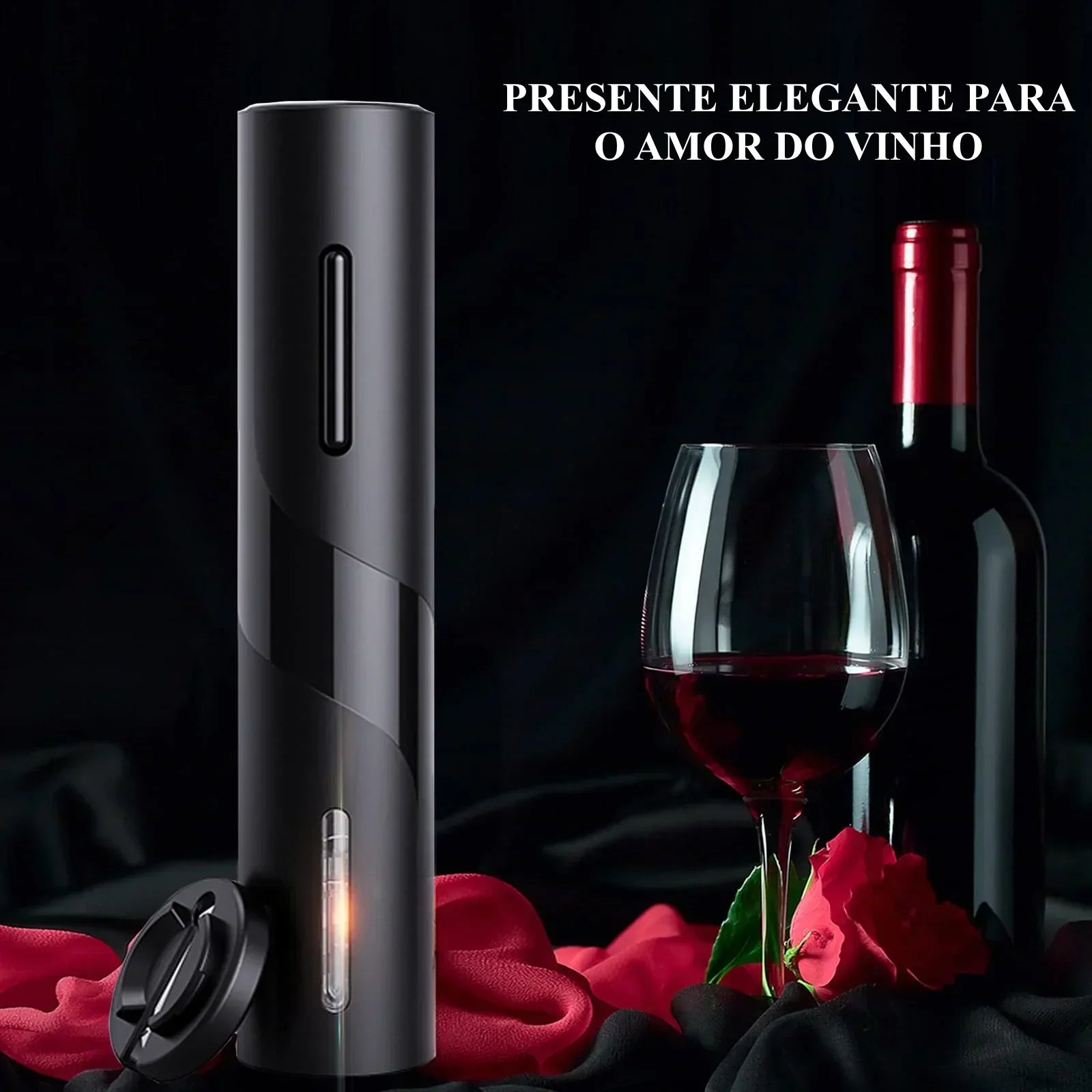 Abridor de Vinho Automático 4 em 1