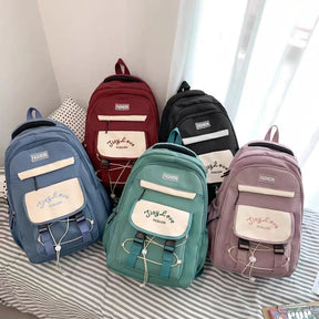 Bolsa escolar Impermeável Casual Feminina Moda Coreana