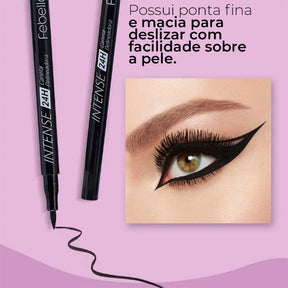 Caneta Delineadora Intense Líquida à Prova d'Água 24 Horas - Febella Makeup