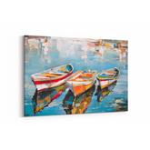 Quadro Barcos no Lago