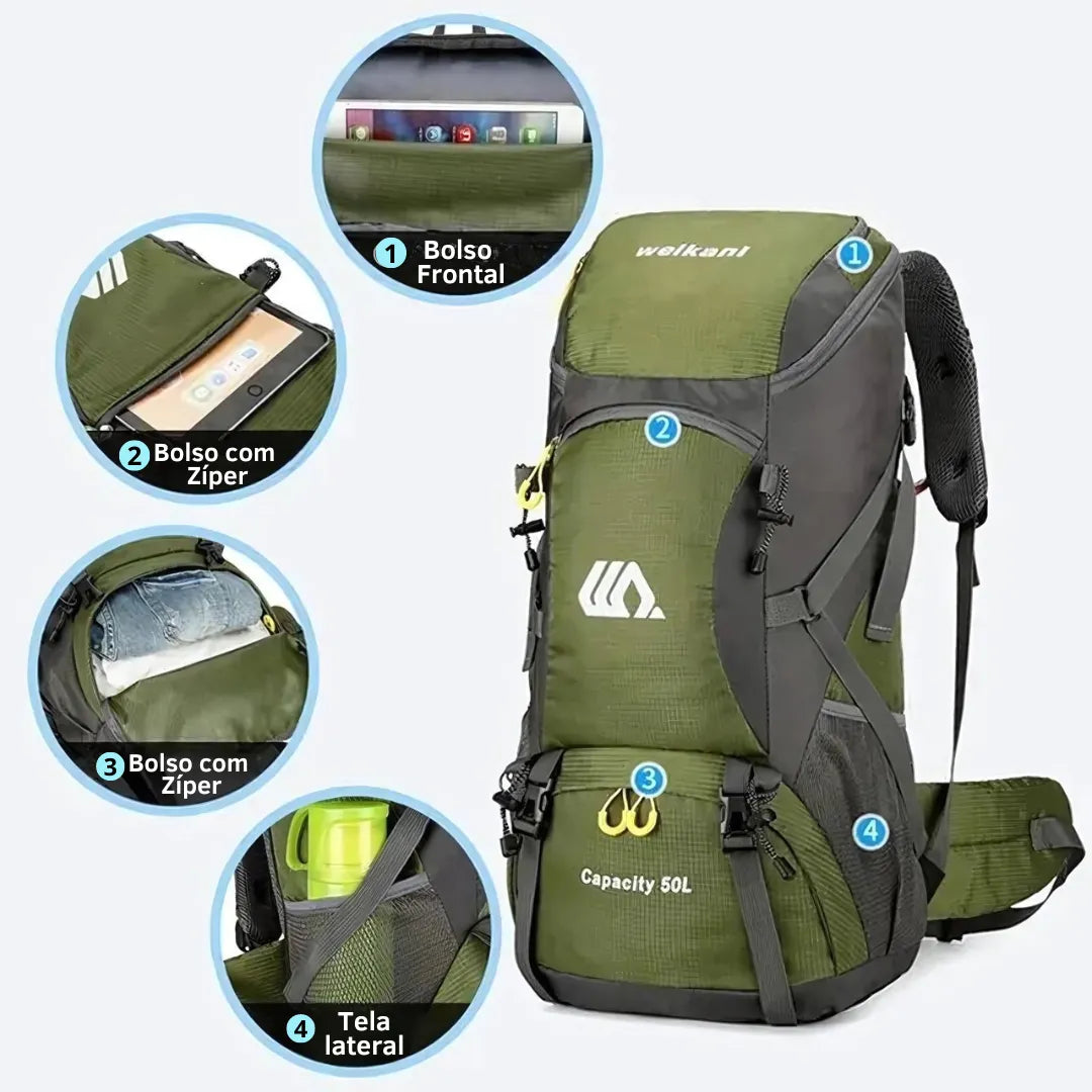 Mochila Cargueira 50 litros | Casualle Trekking