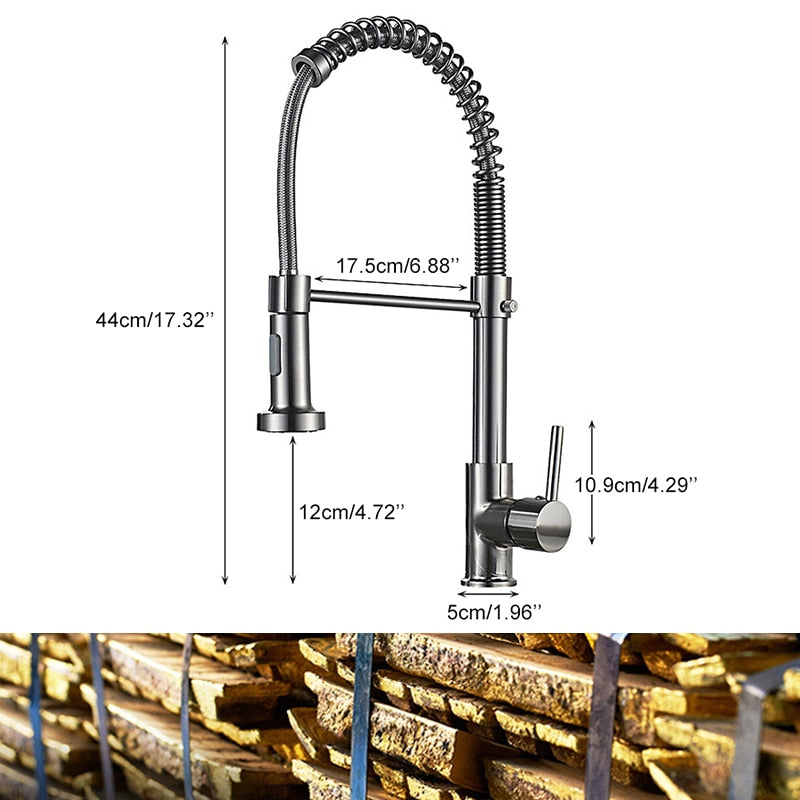 Torneira Gourmet Cozinha Monocomando Luxo Inox