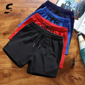 Shorts de corrida elásticos masculinos, calção de ginástica, natação, treino, esportes ao ar livre, casual, moda praia, calças homme, verão