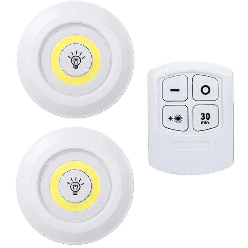 Kit Luminárias LED sem fio com Controle Remoto