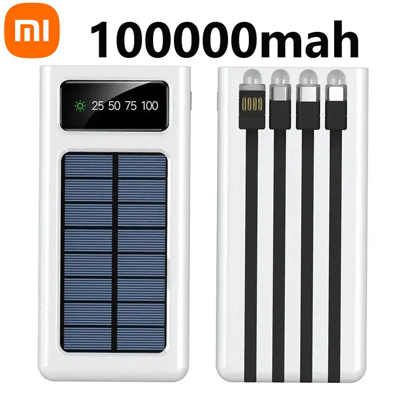 Carregador Portatil Xiaomi 20.000mAh Ultra Capacidade Carregamento Solar