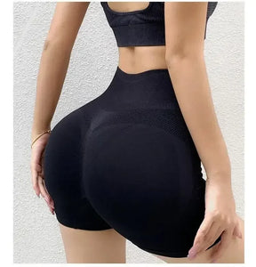 Conjunto Fitness Sem Costura Para Mulheres, Shorts de Ginástica