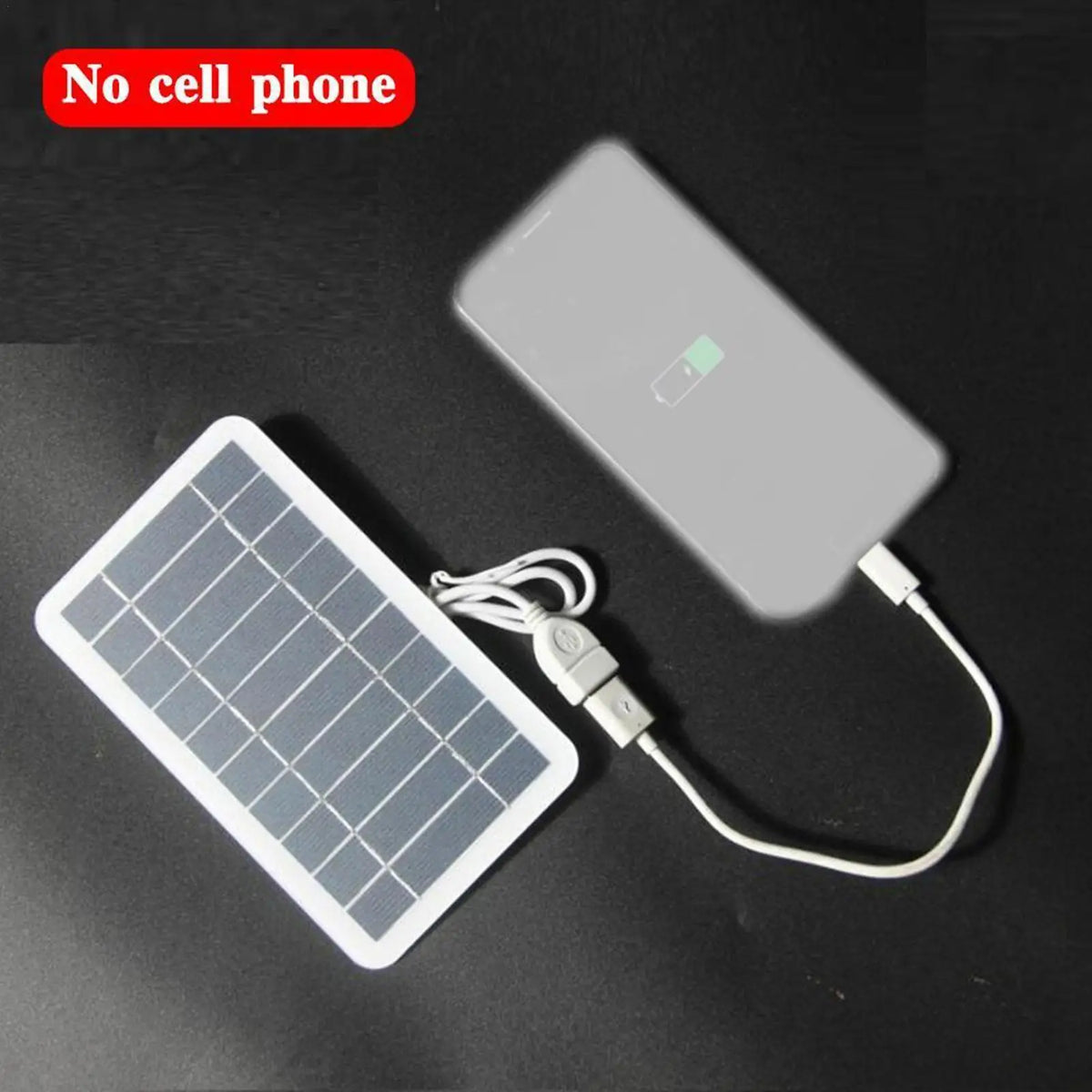 Carregador Solar Portatil Com Entrada USB