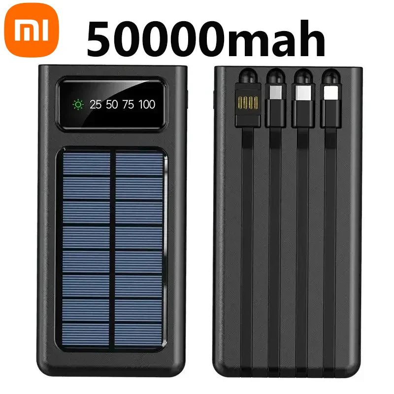 Carregador Portatil Xiaomi 20.000mAh Ultra Capacidade Carregamento Solar