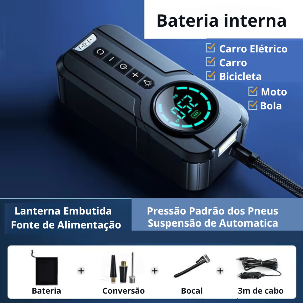 Bomba de Ar Elétrica Portátil