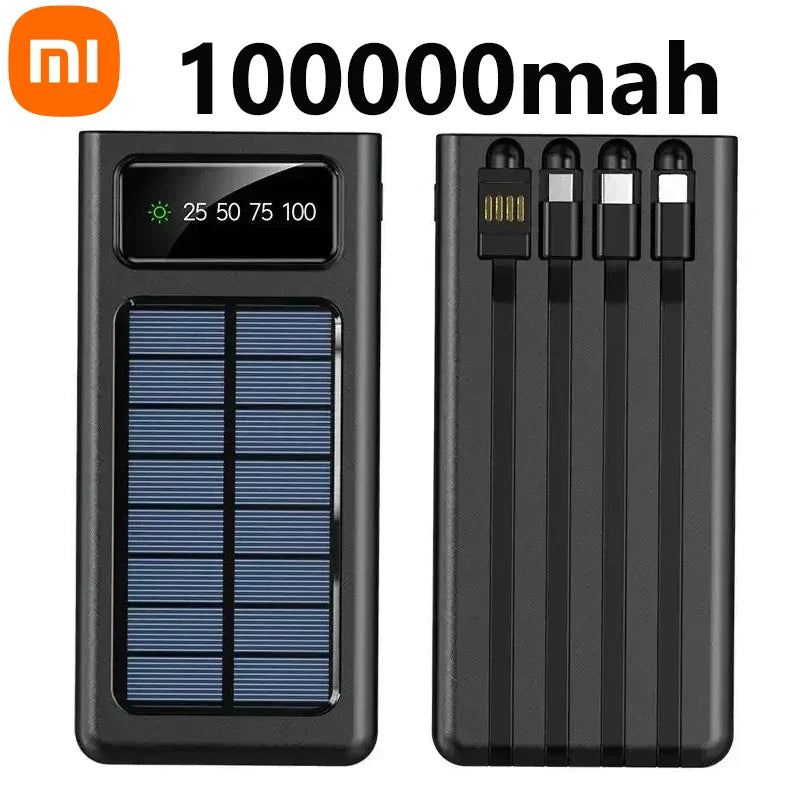 Carregador Portatil Xiaomi 20.000mAh Ultra Capacidade Carregamento Solar