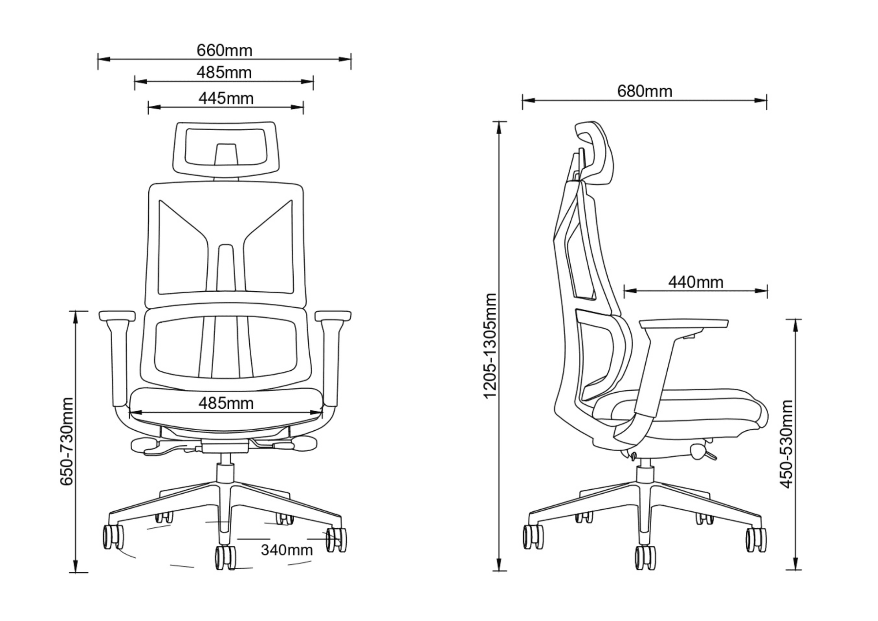 Evolution - Cadeira Ergonômica de Escritório