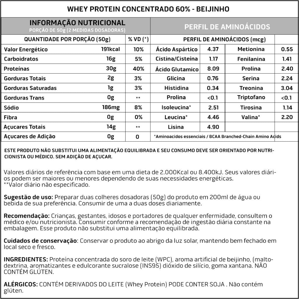 Whey Protein Concentrado 1kg - 100% Importado - Soldiers Nutrition