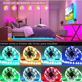 Fita LED USB RGB Para Tv, sala e cozinha.