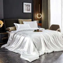 Conjunto de Cama em Seda de Amoreira - Branco