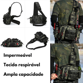 Mochila de Pesca Impermeável Basicalle Fishing