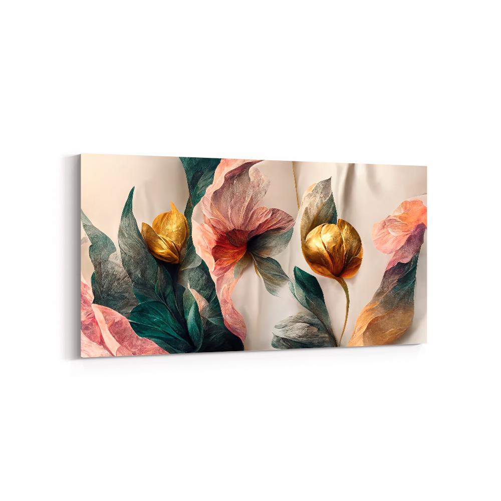 Quadro Receptáculo Dourado da Flor