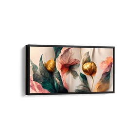 Quadro Receptáculo Dourado da Flor