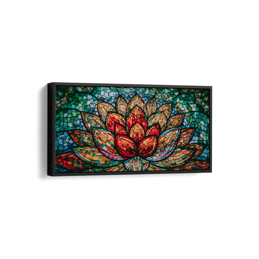 Quadro Flor de Lotus Mosaico