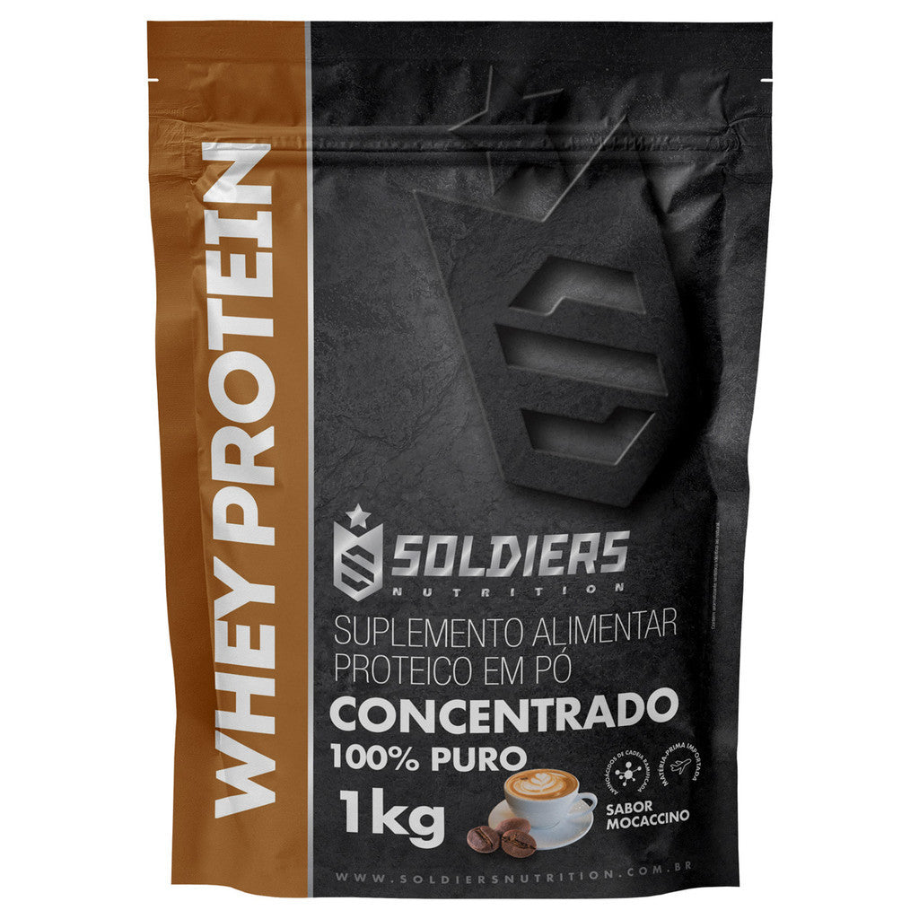 Whey Protein Concentrado 1kg - 100% Importado - Soldiers Nutrition